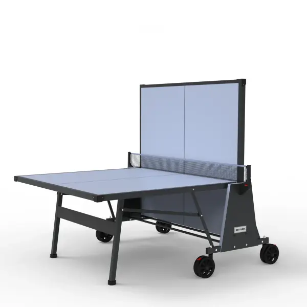 The Monaco delivers tournament-quality play with its KETT-TEC5 weatherproof top and true bounce performance. Arrives 80% pre-assembled for 45-minute setup, includes permanent net, cover, rackets, and balls. Perfect for serious players. - alternate view