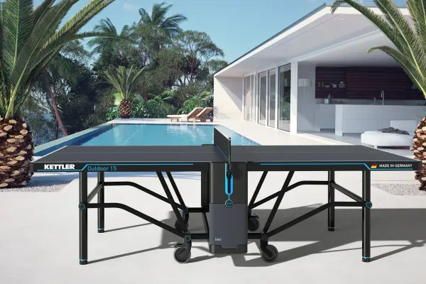 KETTLER OUTDOOR 15 Table Tennis Table 4-Player Bundle - Image 5