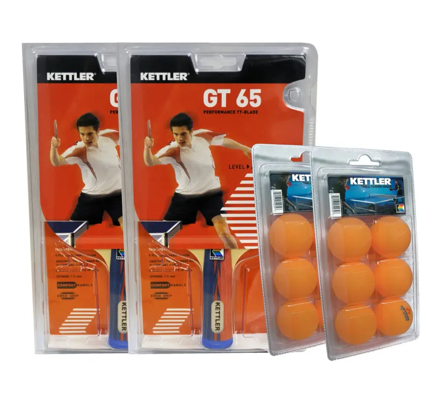 GT65 2-Player Table Tennis Racket Set - Image 1