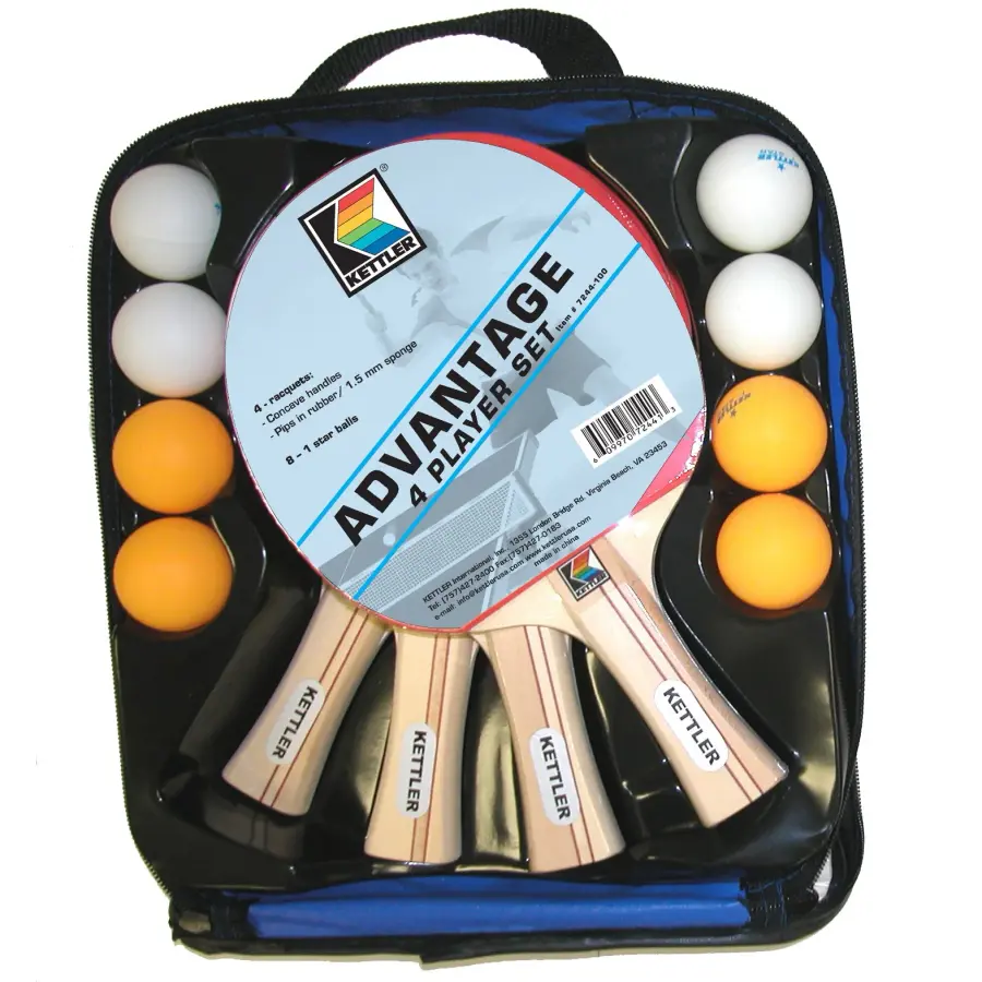 4-Player Advantage Table Tennis Accessory Set - Image 1