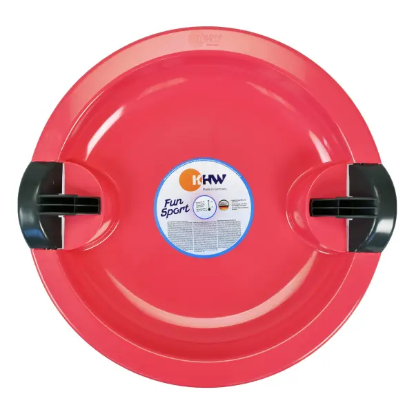 This classic style sled is a fun, timeless way to enjoy the snowy weather. It has two handles to allow for steering and braking. Two spring loaded handles allows for easy steering and braking Made of durable high density polyethylene Easy to carry Deep seating area for better control No assembly required Made in Germany