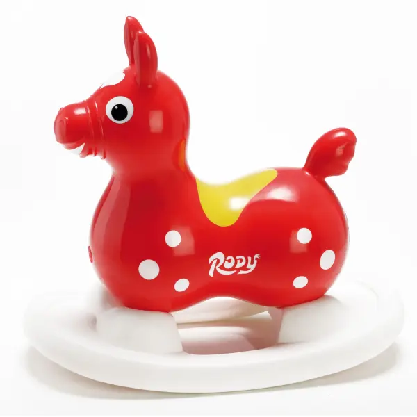 Durable plastic rocking base that converts Rody and Gyffy hopping animals into peaceful rocking toys. Easy installation with dedicated foot holes. Perfect for toddlers and young children seeking calmer play. - alternate view