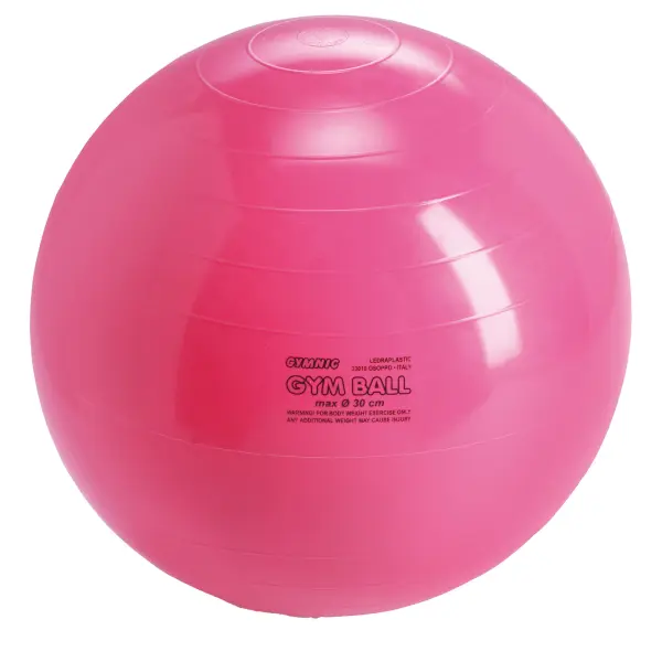 High-quality Italian-made gym ball designed for pediatric physiotherapy and rehabilitation. Features super strong, latex-free vinyl construction that's phthalate and BPA free, meeting Class I Medical Device standards.