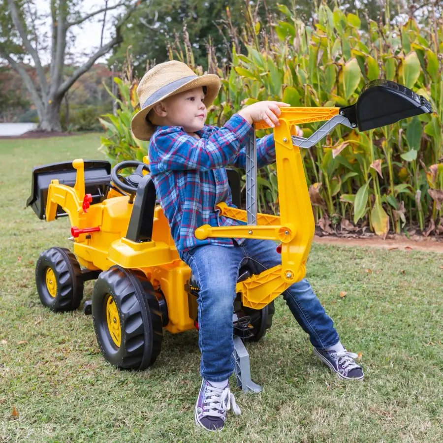 CAT Front Loader With Backhoe Pedal Tractor - Image 5