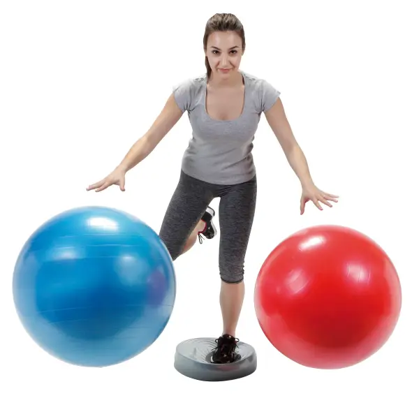 The Gymnic Plus BRQ Ball combines excellent elasticity with enhanced safety features. Made from burst-resistant, medical-grade vinyl, it's ideal for physical therapy, fitness routines, and active seating.