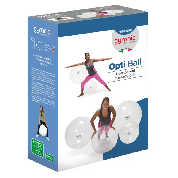 Gymnic Opti Ball 75cm Transparent Exercise Ball - Image 3