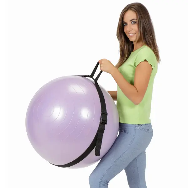 This strong and compact carry strap from Italy makes transporting 55cm and 65cm fitness balls effortless. A practical accessory for home gym enthusiasts and fitness professionals.