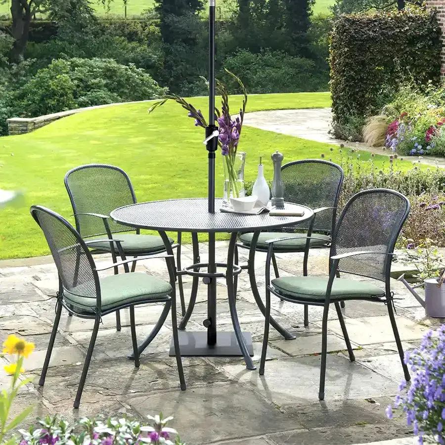 Caredo 5-Piece Outdoor Dining Set with 42-inch Table - Image 1