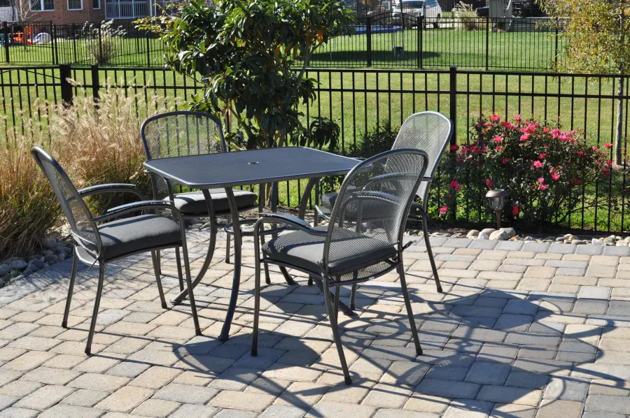 Carlo Wrought Iron Stackable Arm Chair - Image 5
