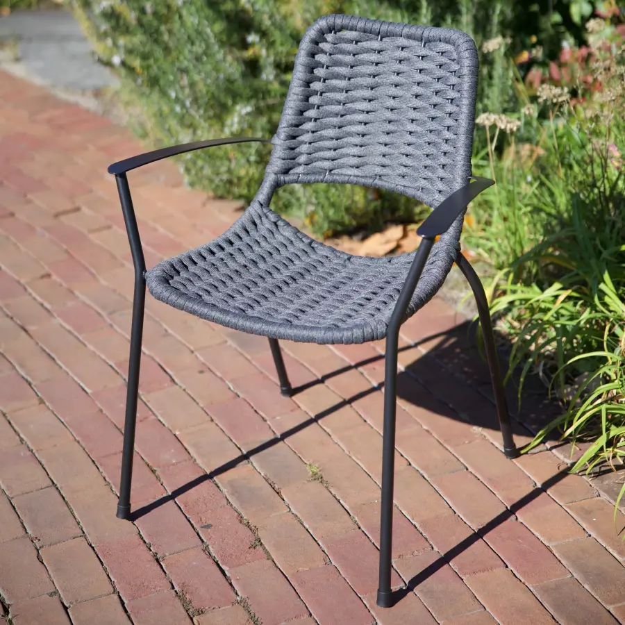 Metro Rope Stackable Arm Chair - Image 3