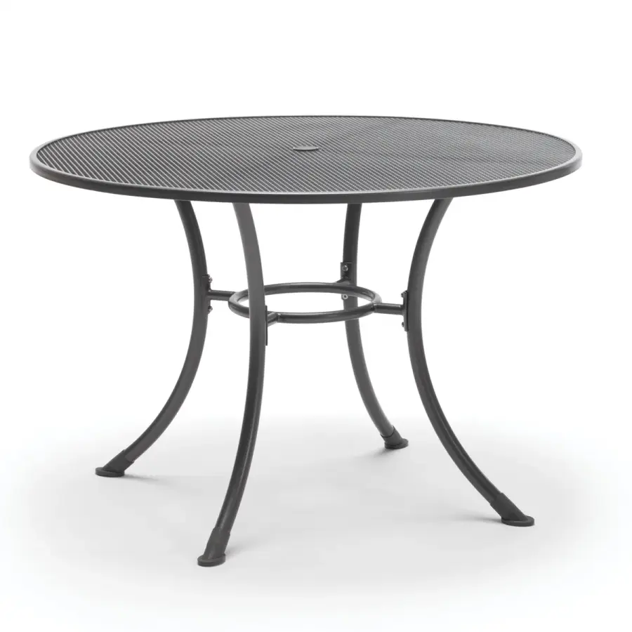 48-Inch Round Mesh Top Outdoor Table - Image 1