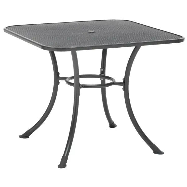32-Inch Square Mesh Top Outdoor Table - Image 1