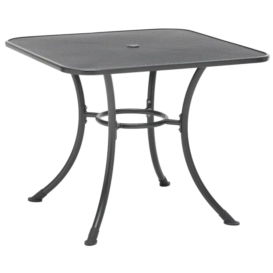 32-Inch Square Mesh Top Outdoor Table - Image 1
