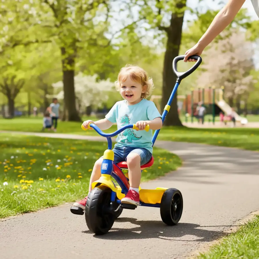 KETTLER Junior Plus Tricycle with Handlebar Bell - Image 3