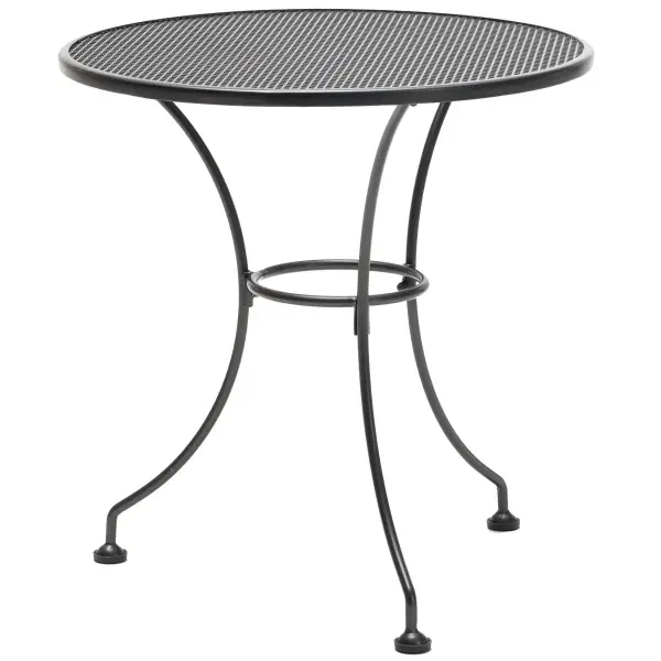 24-Inch Round Mesh Top Patio Table - Image 1
