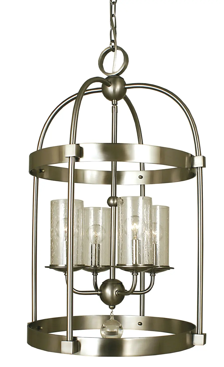Four Light Chandelier in Matte Black