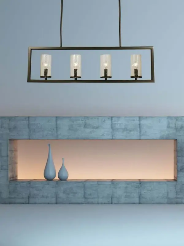 Theorem 4-Light Island Chandelier in Mahogany Bronze - Image 2