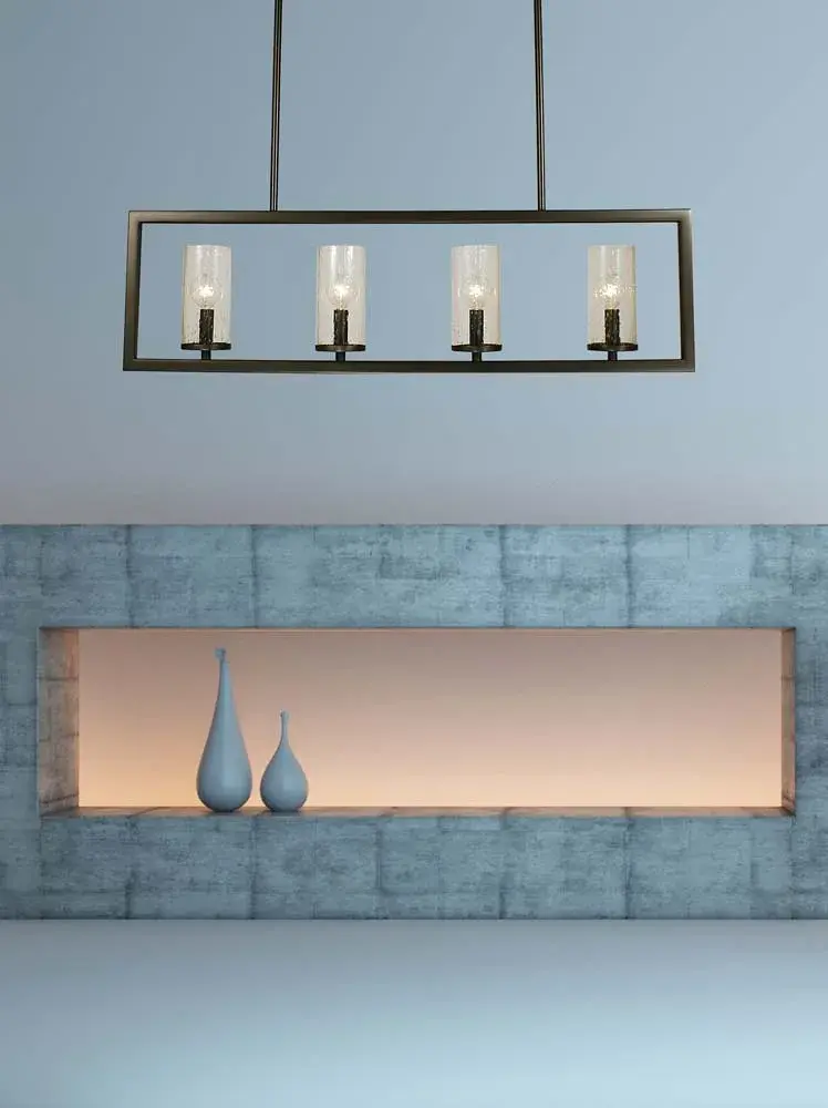 Theorem 4-Light Island Chandelier in Mahogany Bronze - Image 2