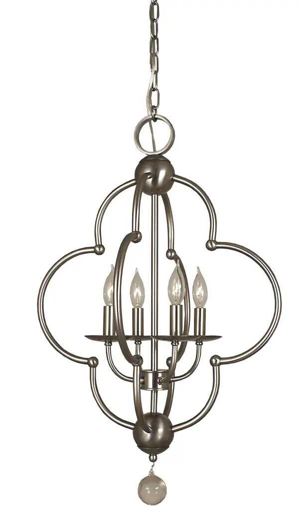The quatrefoil symbolizes proportion, harmony and beauty and is the signature element in these designs. All Framburg fixtures are made in the USA.