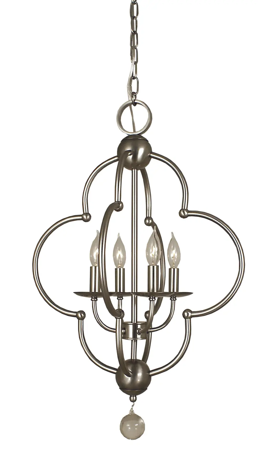 Quatrefoil Four Light Chandelier
