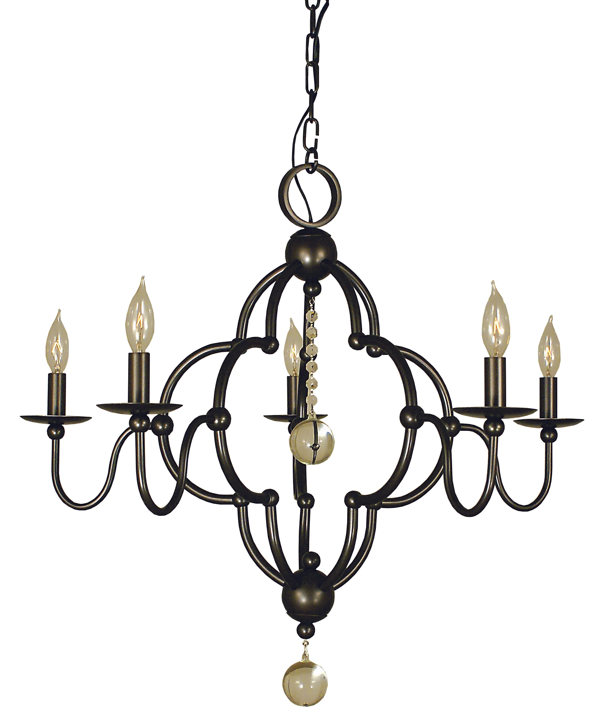 Five Light Chandelier 60.00W/Candelabra