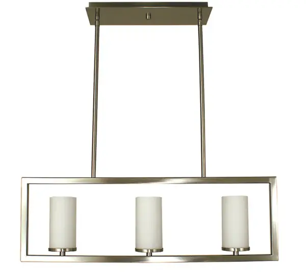 Theorem 3-Light Island Chandelier in Brushed Nickel