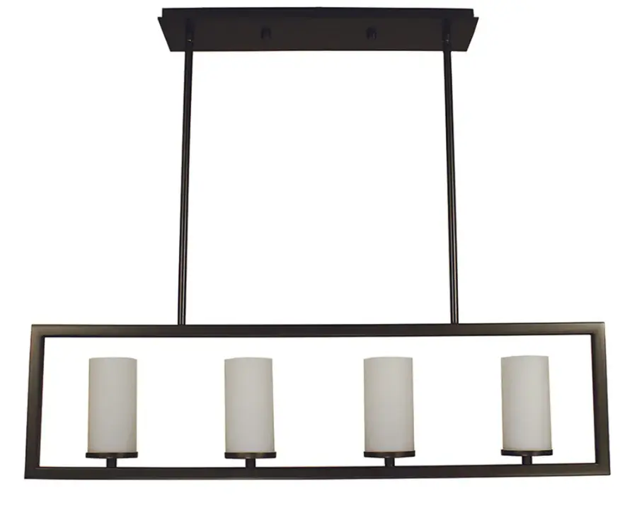Theorem 4-Light Island Chandelier in Mahogany Bronze