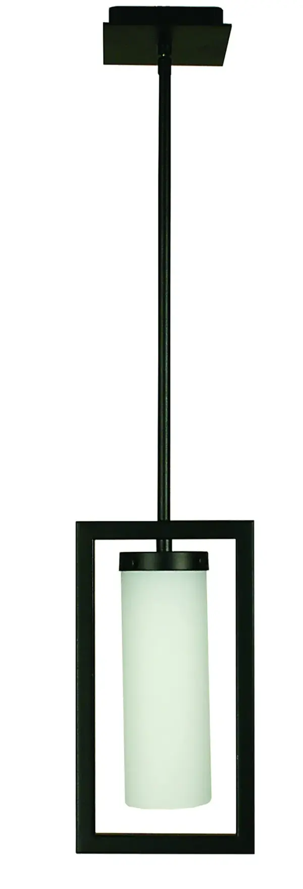 Theorem 1-Light Pendant in Matte Black - Image 1