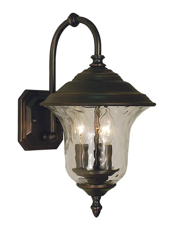 Hartford 3-Light Exterior Wall Mount in Siena Bronze