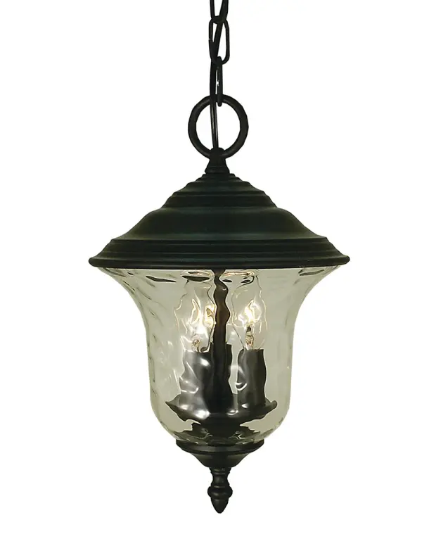 Hartford 3-Light Outdoor Ceiling Mount in Charcoal - Image 1