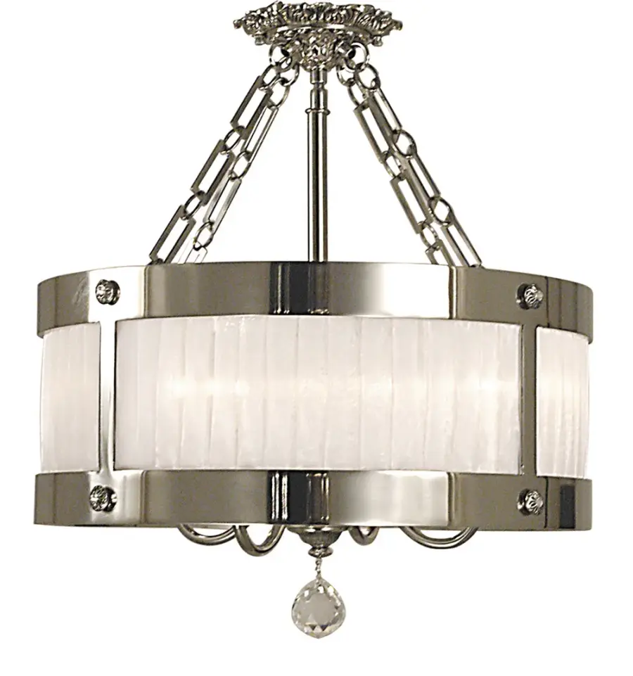 Astor 5-Light Flush Mount in Polished Silver