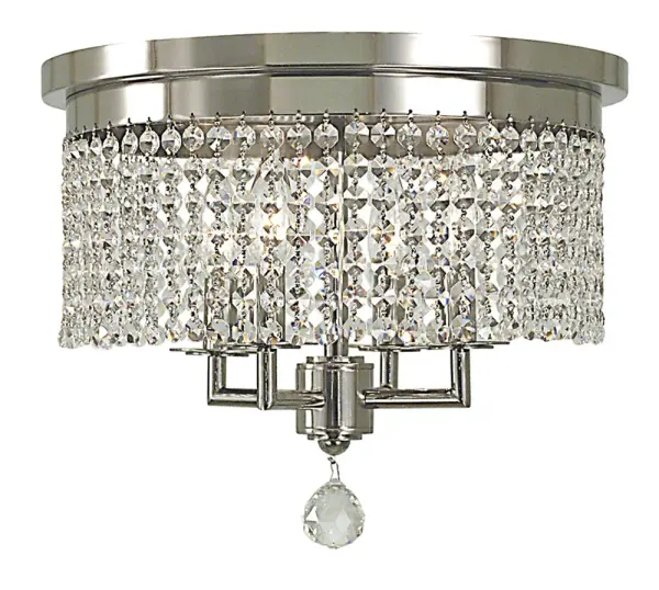 Princessa 4-Light Flush Mount in Polished Silver