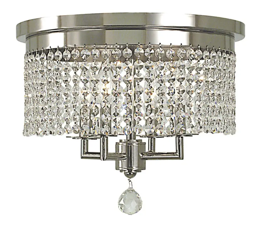 Princessa 4-Light Flush Mount in Polished Silver