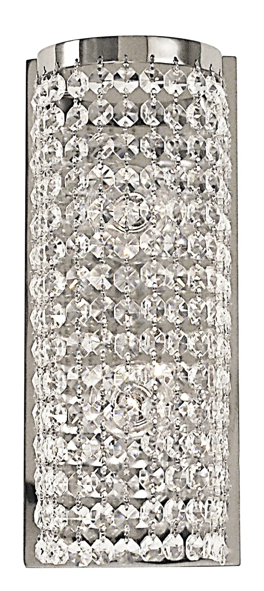 Princessa 2-Light Polished Silver Sconce