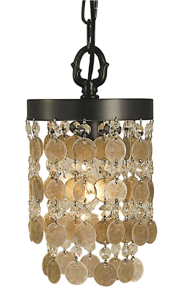 The Naomi pendant delivers refined style in a compact 6-inch profile. Its Mahogany Bronze finish adds warmth and sophistication to smaller spaces, while the adjustable chain allows flexible installation heights.