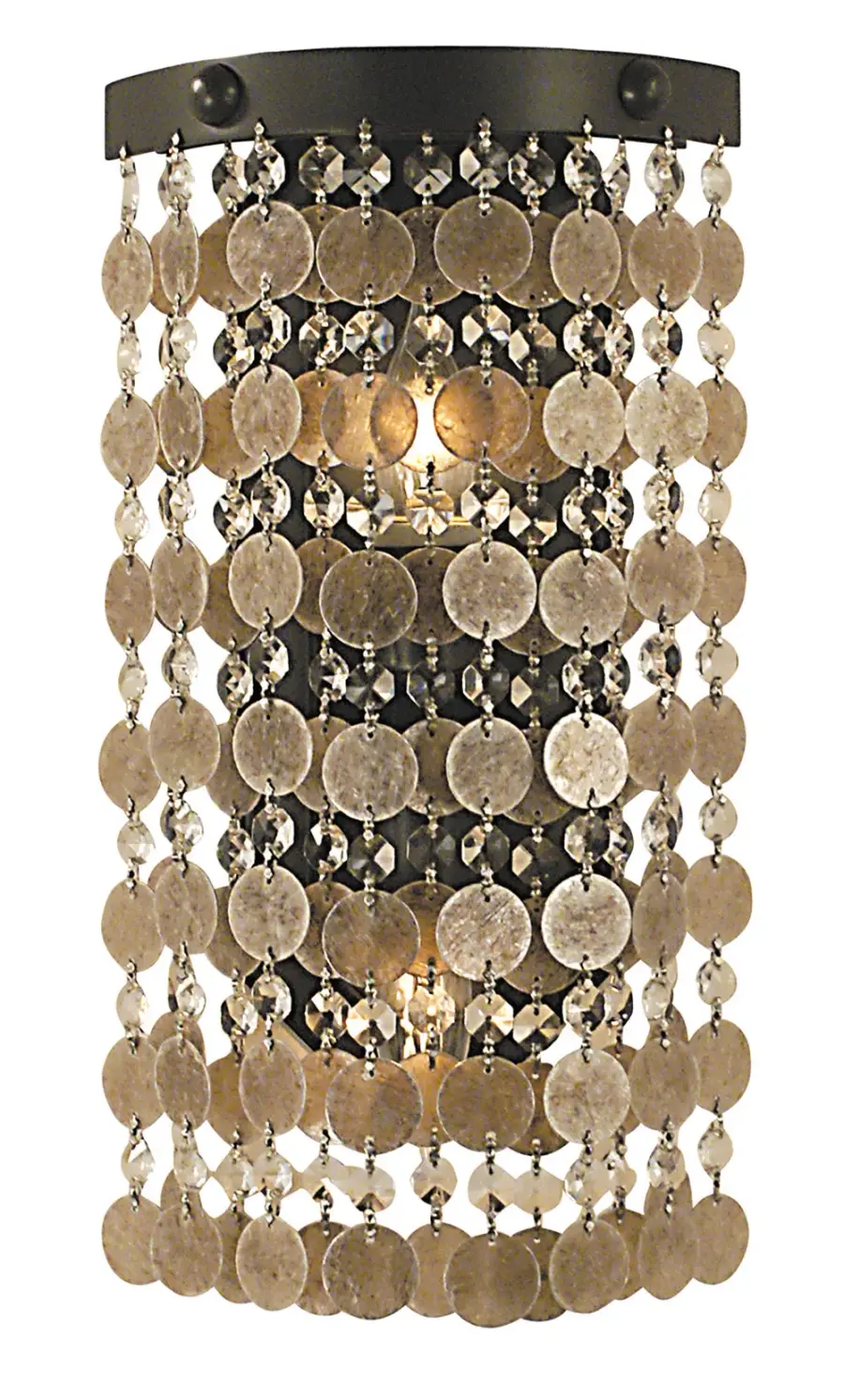 Naomi 2-Light Wall Sconce in Mahogany Bronze