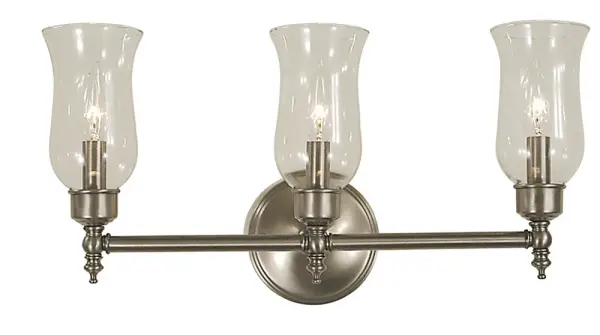 Sheraton 3-Light Brushed Nickel Sconce