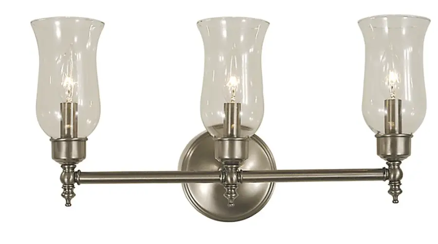 Sheraton 3-Light Brushed Nickel Sconce