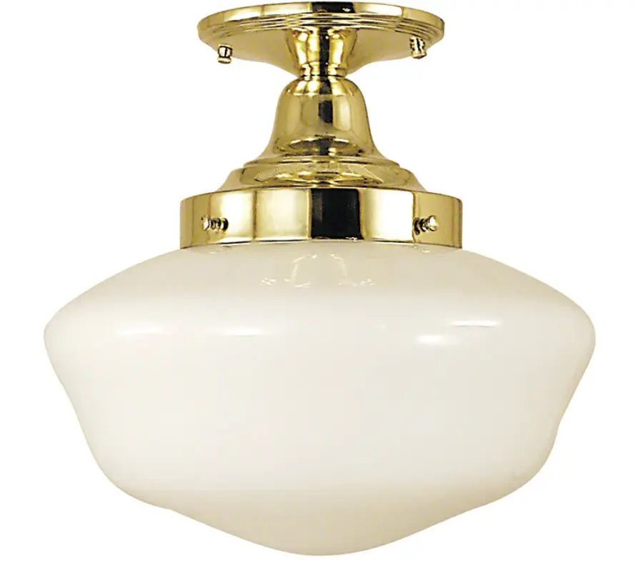 Taylor Polished Brass Flush Mount