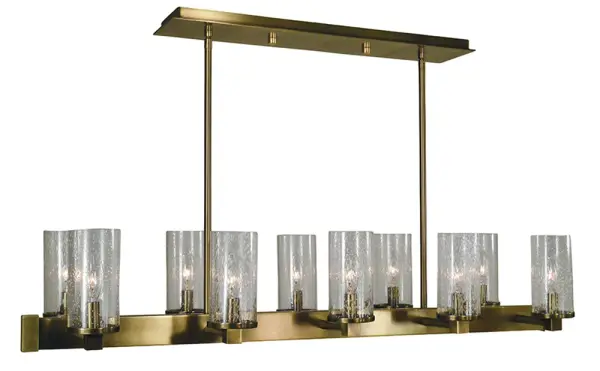 Lexi 10-Light Chandelier in Antique Brass - Image 1