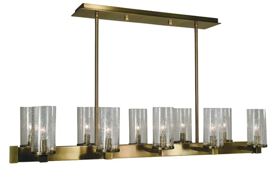 Lexi 10-Light Chandelier in Antique Brass - Image 1