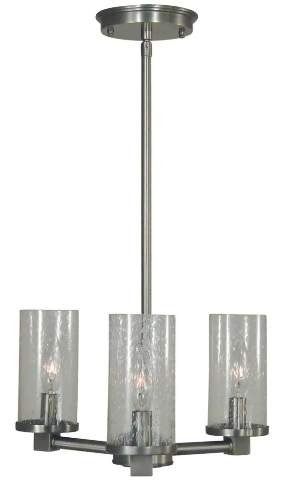 Lexi 3-Light Chandelier in Brushed Nickel
