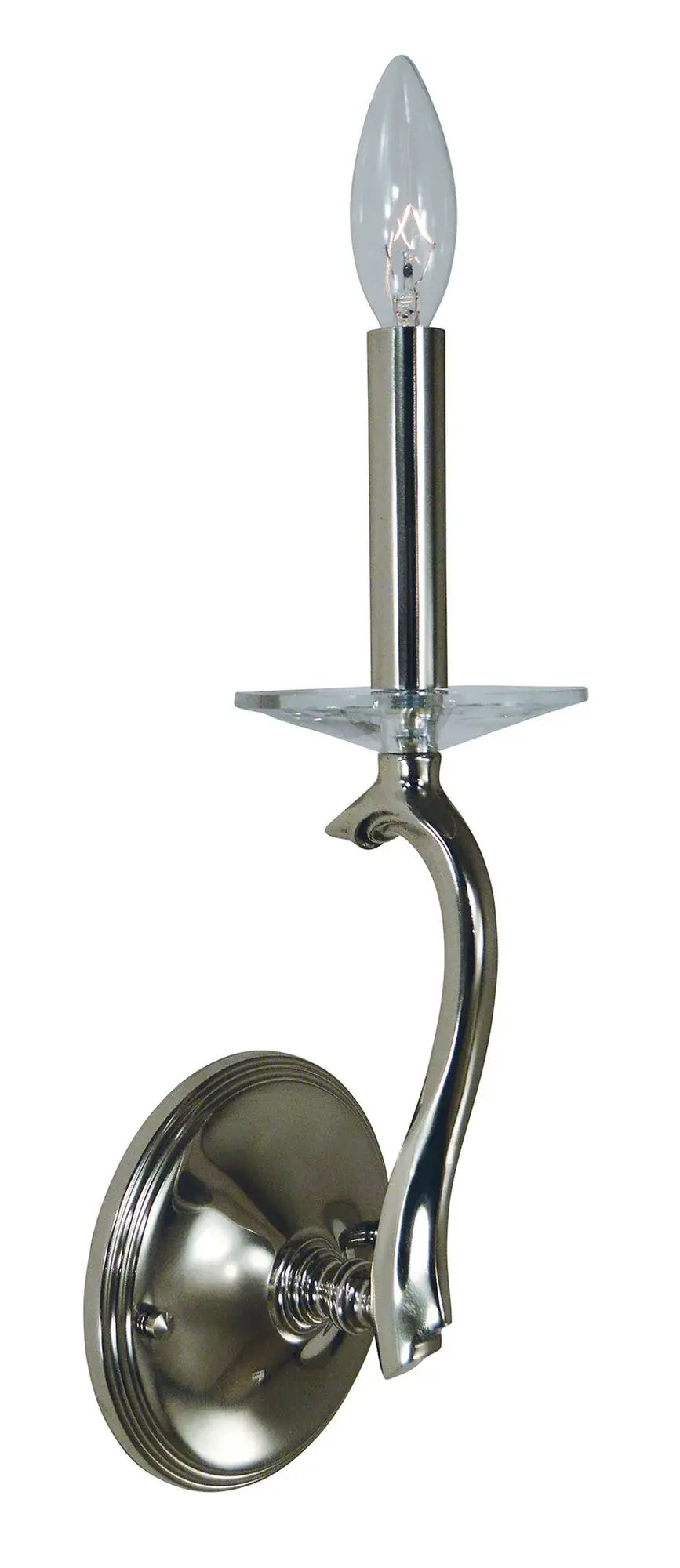 Allena 1-Light Polished Nickel Sconce