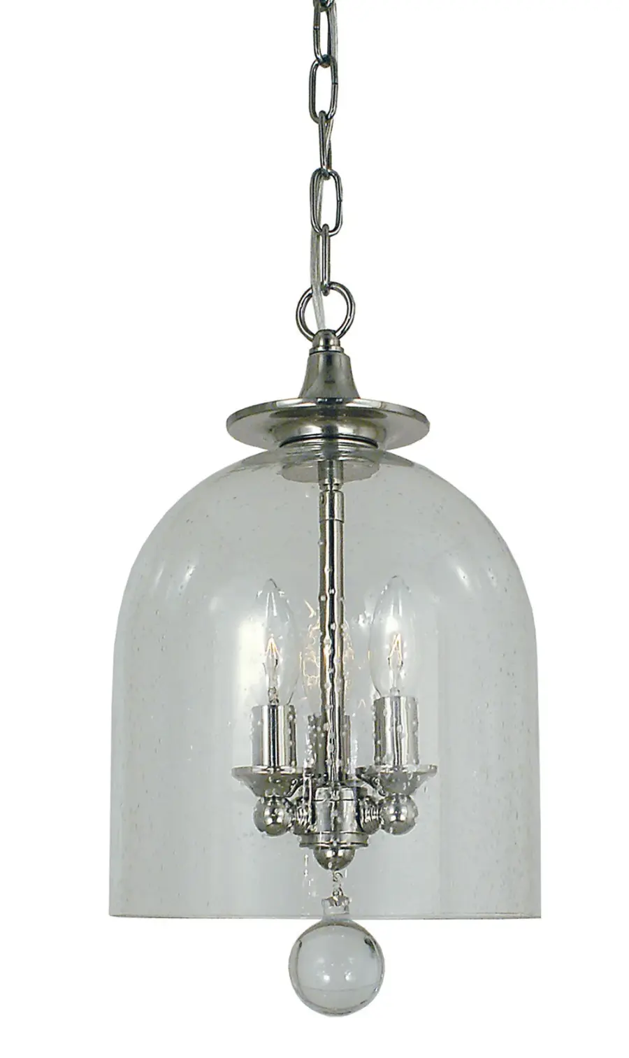 Hannover 3-Light Pendant in Polished Nickel