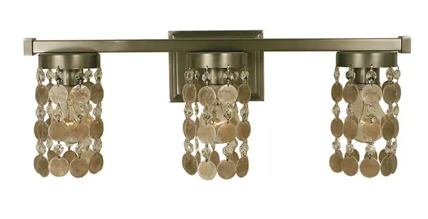 Naomi 3-Light Brushed Nickel Sconce