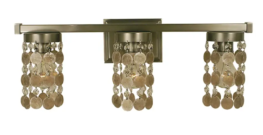 Naomi 3-Light Brushed Nickel Sconce