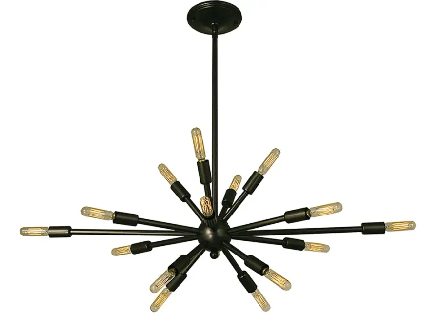 Simone 16-Light Chandelier in Mahogany Bronze