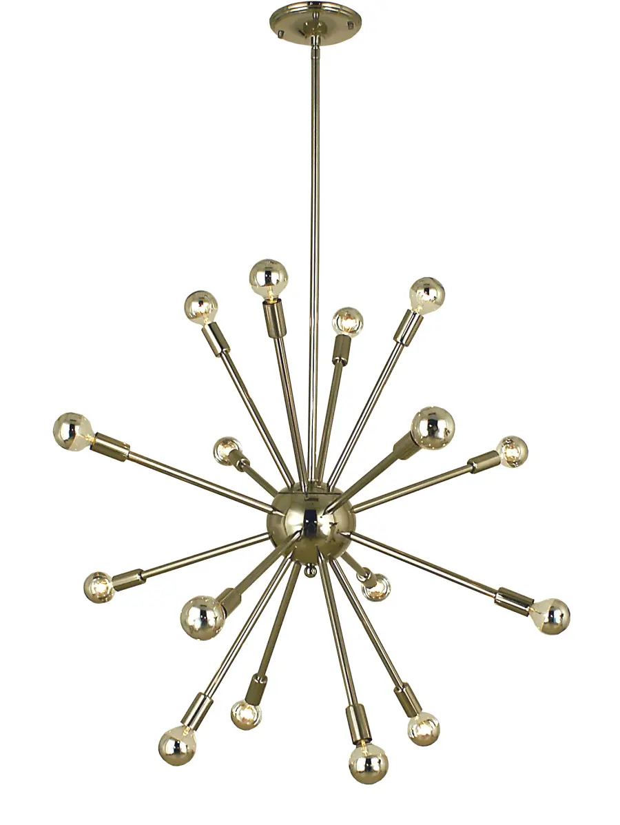 16-Light Foyer Chandelier in Antique Brass