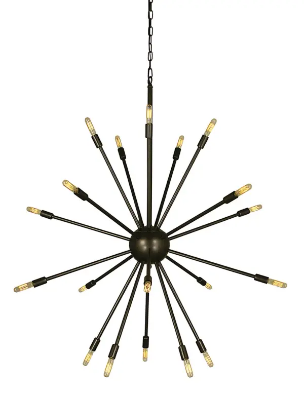 Simone 24-Light Chandelier in Mahogany Bronze - Image 1