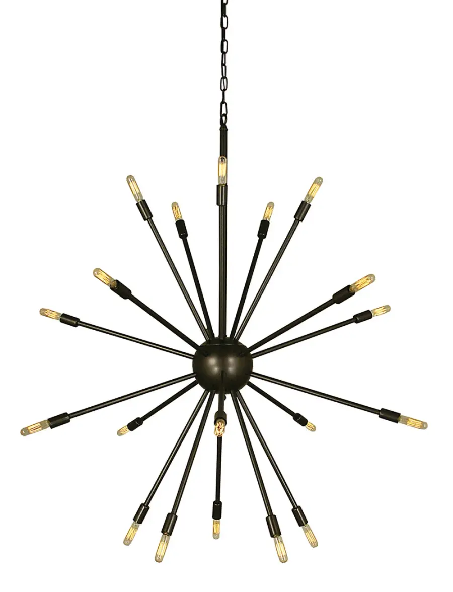 Simone 24-Light Chandelier in Mahogany Bronze - Image 1